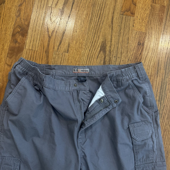 5.11 Tactical Canvas Cotton Pants Men’s 42x30 Gray Cargo Utility Work Outdoor - Picture 6 of 15